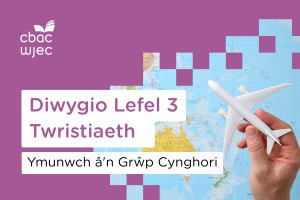 Baner efo neges: 'Diwygio Lefel 3 Twristiaeth, Ymunwch a'n Grŵp Cynghori'.
