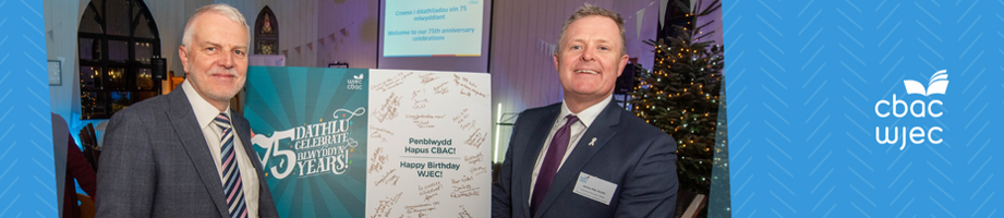 CBAC yn dathlu 75 mlwyddiant